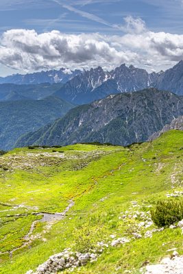Zielone łąki Dolomitów