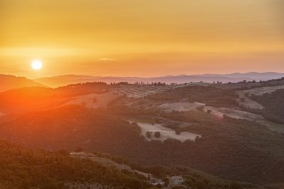Toskanischer Sonnenuntergang